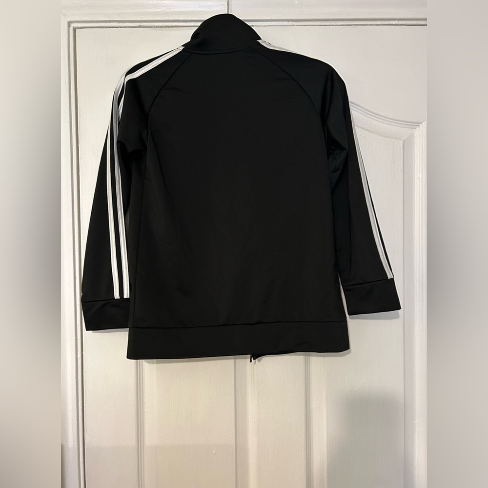 Adidas unisex Athletic Sport Tricot Bomber Jacket, Black Big Kid M 10/12 - Picture 9 of 11